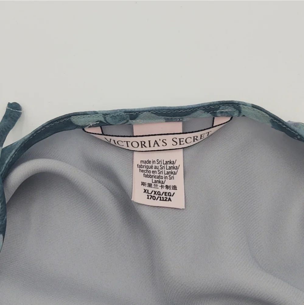 Victoria’s Secret Maxi Slip Dress Floral Blue Whimsical Fairycore XL - Picture 4 of 8